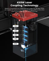 Dkenicor A20 PRO Laser Engraver with Air Assist, APP Controlled 20W Laser Cutter and Engraver Machine, 130W Laser Engraver for Wood, Metal, Leather, Dkenicor