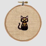 BENECREAT 4Sheets 63Pcs Water Soluble Embroidery, 11.7x8.3inch Devil's Eye Pattern Transfers Water Soluble Stabilizer for Embroidery Stick and Stitch Embroidery Designs BENECREAT