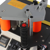 Gbonklong Portable Woodworking Edge Banding Machine, 110V 5m/min Double Glue Edge Bander Bander Curve Straight Edge Banding Machine With Speed Gbonklong