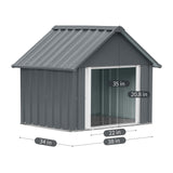 RYPetmia 34 X 38 X 35 Inches Dog House, Indoor Outdoor Doghouse for Medium Large Dogs, Weatherproof Puppy Shelter Sturdy and Long-Lasting Dog Houses RYpetmia