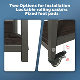 ARTINRACK 3D Printer Stand with Double Layer 3D Printer Filament Storage Rack, TR22 Heavy Duty Mobile Printer Table with Wheels for Studio Office Storage and Organization ARTINRACK