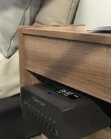 Slider Gun Safe for Nightstand, Desk, Bed Side,Truck，Auto Sliding drawer Hand Gun Safe for Pistol with Fingerprint, Handgun Lock Box with USB Power port,Safe for Valuable Items Teentan