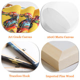 Pacimo Framed Wall Art Decorations Hawaii Cityscape Painting Print on Canvas Honolulu Diamond Head Mountain Skyline Modern Artwork for Home Office Gallery Wrapped Ready to Hang - 12"x16"x3 Panels Pacimo