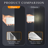 Blackout Blinds 138" x 57", 100% Blackout Curtains for Window, 420D No Drill Portable Black Out Shades Film for Bedroom, Cut to Any Size, Nursery Black Out Blinds for Baby Travel Temporary, 20 Velcro Bszatan