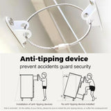 Chrangmay 9 Drawers Dresser for Bedroom,35.4" Tall Wood Rustic Modern Chest of Drawers with Natural Texture,with Anti-Tipping Device, Storage Dressers Organizer for Bedroom, Living Room,Yellow Chrangmay