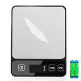 YONCON Food Scale – 10kg/22lb Digital Kitchen Scale with Precision Weighing, Perfect for Baking, Cooking, Meal Prep & Weight Loss, LCD Display, Easy-Clean Stainless Steel, Tare & Unit Conversion Yoncon