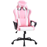 Gaming Chair Office Chair Desk Chair Ergonomic Executive Swivel Rolling Computer Chair with Lumbar Support, Pink BestOffice
