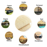 JUNKOGO Shade Cloth 90% 10x15 Ft Sun Shade Mesh Netting Cover for Pergola, Garden, Outdoor, Patio, Deck, Backyard JUNKOGO