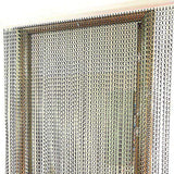 Oumefar Hanging Room Divider Curtains, 82.7" L x 35.4" W Chain Curtain Metal Curtain Multifunctional Sliver Aluminum Metal Door Curtains Screen Hanging Chains for Home Kitchen Shops Indoor Decoration Oumefar