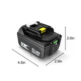 Worthmah 2 Packs 6.0Ah 18 Volt Replacement Battery Replacement for MAK Original 18V Battery with LED Indicator BL1815 BL1860 BL1830, Perfection Compatible with Original 18V Cordless Power Tools Worthmah