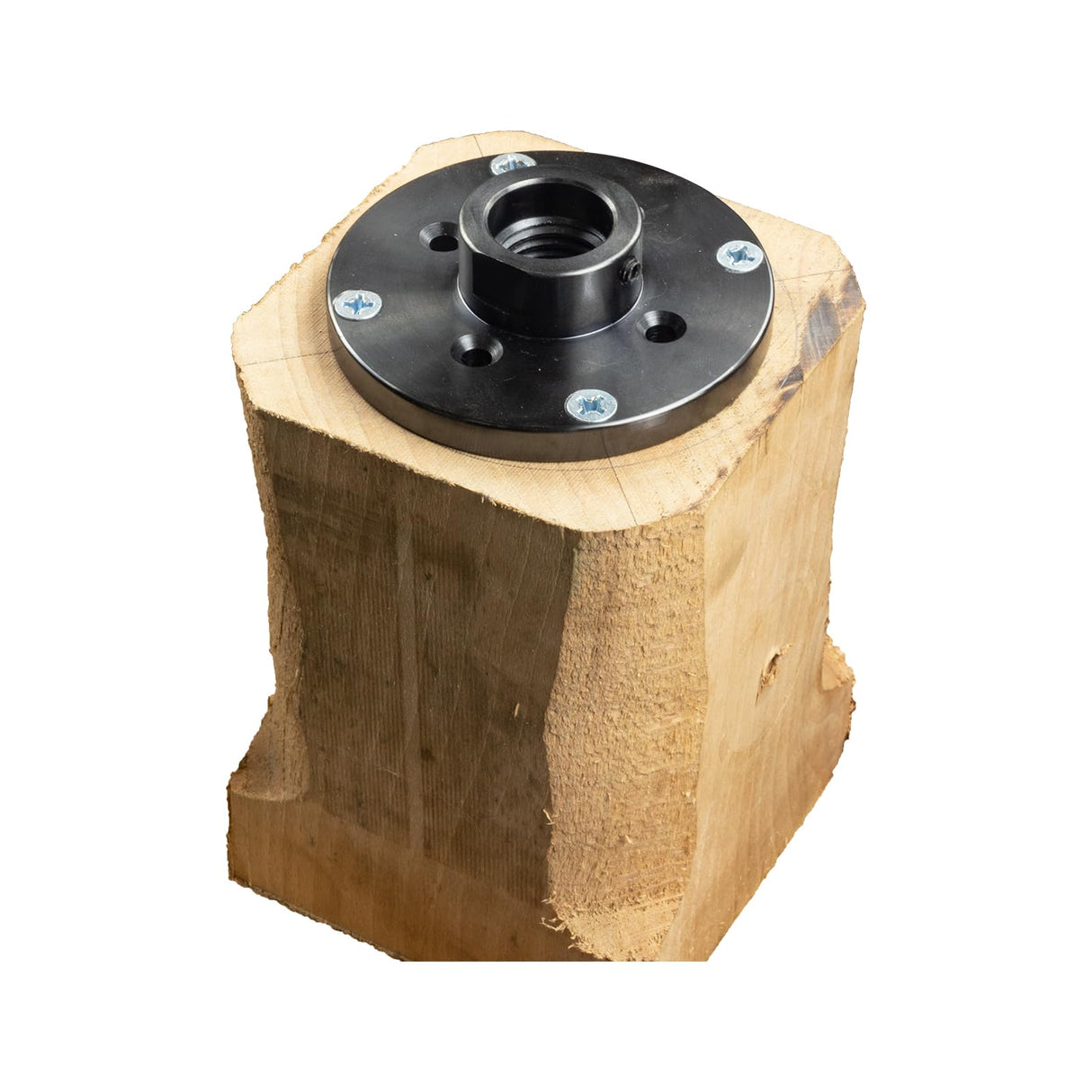 SIIIXS 4'' Steel Wood Lathe Faceplate,Faceplate for Wood Lathe,Lathe Face Plate Fit for 1''X8TPI Spindle without Screwchuck SIIIXS