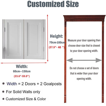 Swinging Doors Saloon Doors Interior Solid Wood Swing Door,Sturdy Cafe Saloon Door with Metal Hinges,Cowboy Swing Door for Stairs Bathroom Bedroom Balcony(White,Height 40"_Width 38")