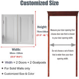 Swinging Doors Saloon Doors Interior Solid Wood Swing Door,Sturdy Cafe Saloon Door with Metal Hinges,Cowboy Swing Door for Stairs Bathroom Bedroom Balcony(White,Height 36"_Width 29.5") CIKE