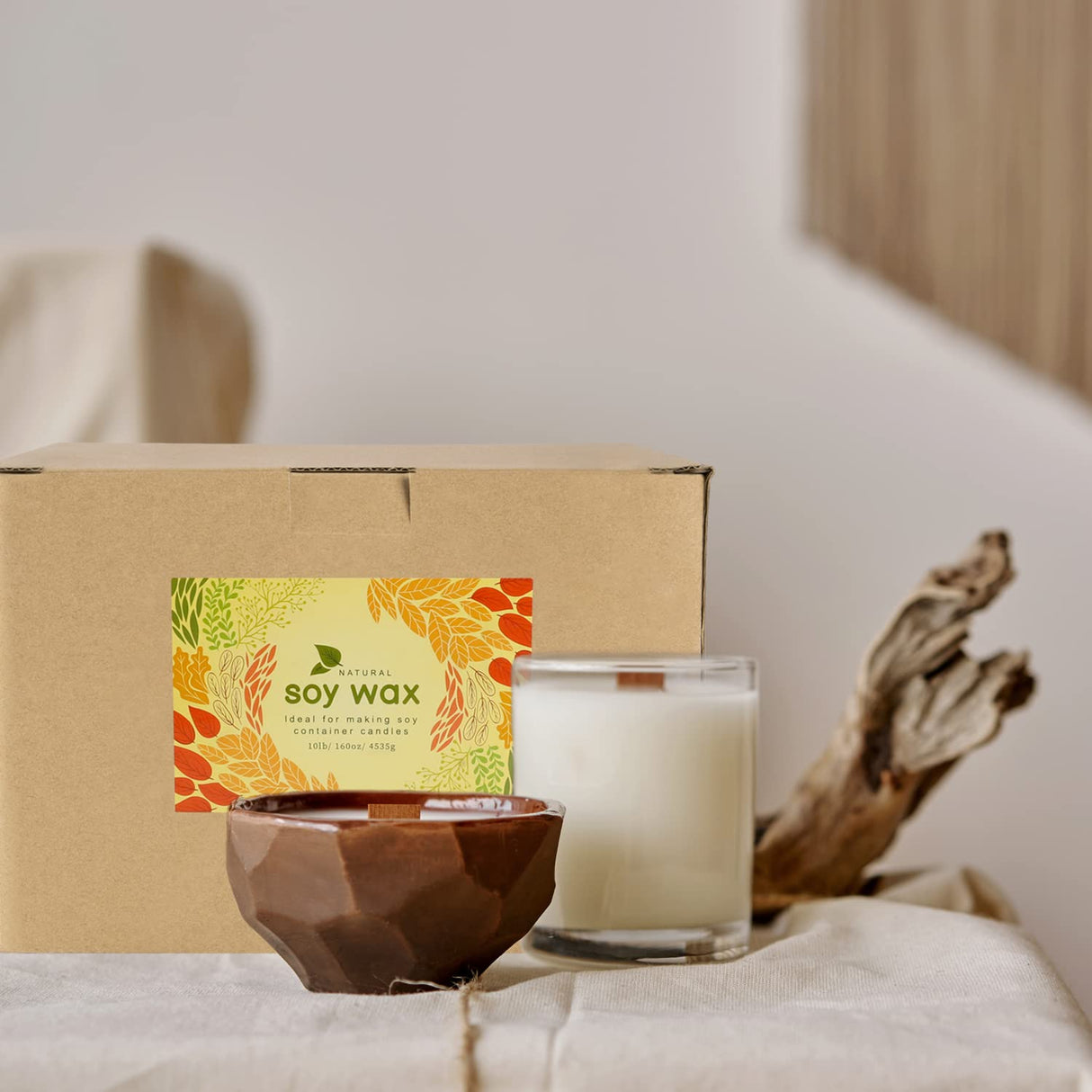 CLTNIKET 10 lb Soy Wax DIY Candle （Flakes & Soft）,Natural Soy Wax Candle CLTNIKET