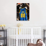 MBHappy Wooden Jigsaw Puzzles for Adults - Custom Name and Number on (Golden State) Basketball Player Art Photo - 300 500 1000PCS Puzzles Game Home Wall Decor MBHappy