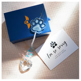 Pet Memorial Suncatcher, Dog Memorial Gifts, Pet Loss, Pet Sympathy, Thoughtful Dogs and Cats Remembrance, Bereavement Gifts ARUN