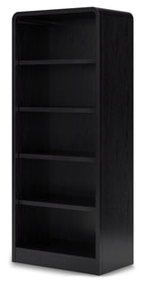 Signature Design by Ashley Rowanbeck Modern Freestanding 5-Tier 72" Bookcase with 3 Adjustable Shelves, Black Signature Design by Ashley
