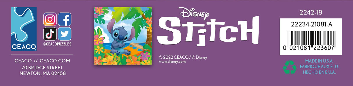 Ceaco - Disney Friends - Flower Power Stitch - 200 Piece Jigsaw Puzzle Ceaco