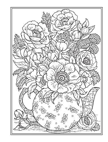 Creative Haven Afternoon Tea Coloring Book (Adult Coloring Books: Food & Drink) Dover Publications