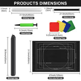 Ainiv Jigsaw Puzzle Mat Roll Up 2000 Pieces, 47” x 31.5” Portable Felt Puzzles Board with 4 Sorting Trays & Travel Storage Bag, Jigsaw Saver Pad Keeper for Adults Teens, Black Ainiv