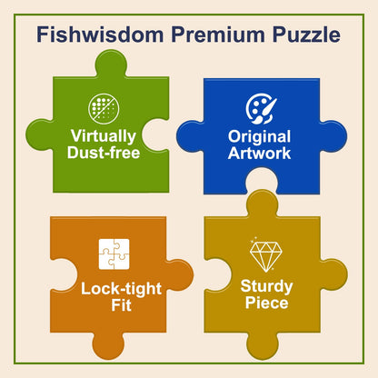 Fishwisdom 100 Piece Jigsaw Puzzle for Kids Age 4-8 Teens Gift Family Time (Princess & Unicorn)