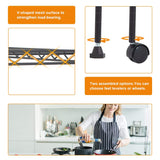 Wire Shelving Unit Metal Shelf Organizer Heavy Duty Wire Rack Storage Unit Rack Utility for Bathroom Office Kitchen (Black, 14" D x 30" W x 60" H) BestOffice