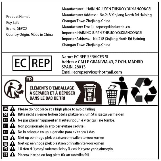 SEPOX® 2Pcs Water/Fire-Resistant Portable Security Case Lock Box Steel, Personal Travel Safe Storage Cabinet for Small Item, 3-Ft Cable, Ressetable Combination Lock for Dorm, Car, Sports, Office SEPOX