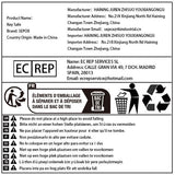 SEPOX® 2Pcs Water/Fire-Resistant Portable Security Case Lock Box Steel, Personal Travel Safe Storage Cabinet for Small Item, 3-Ft Cable, Ressetable Combination Lock for Dorm, Car, Sports, Office SEPOX