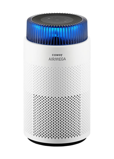 COWAY Air Purifiers for Bedroom Home up to 810 ft², True HEPA Filter for Smoke, Allergies, Pet Dander, Odor, AQI Monitor, Auto&Sleep Mode, Timer, Filter Indicator, Night Light, 3yr Warranty, 100 White