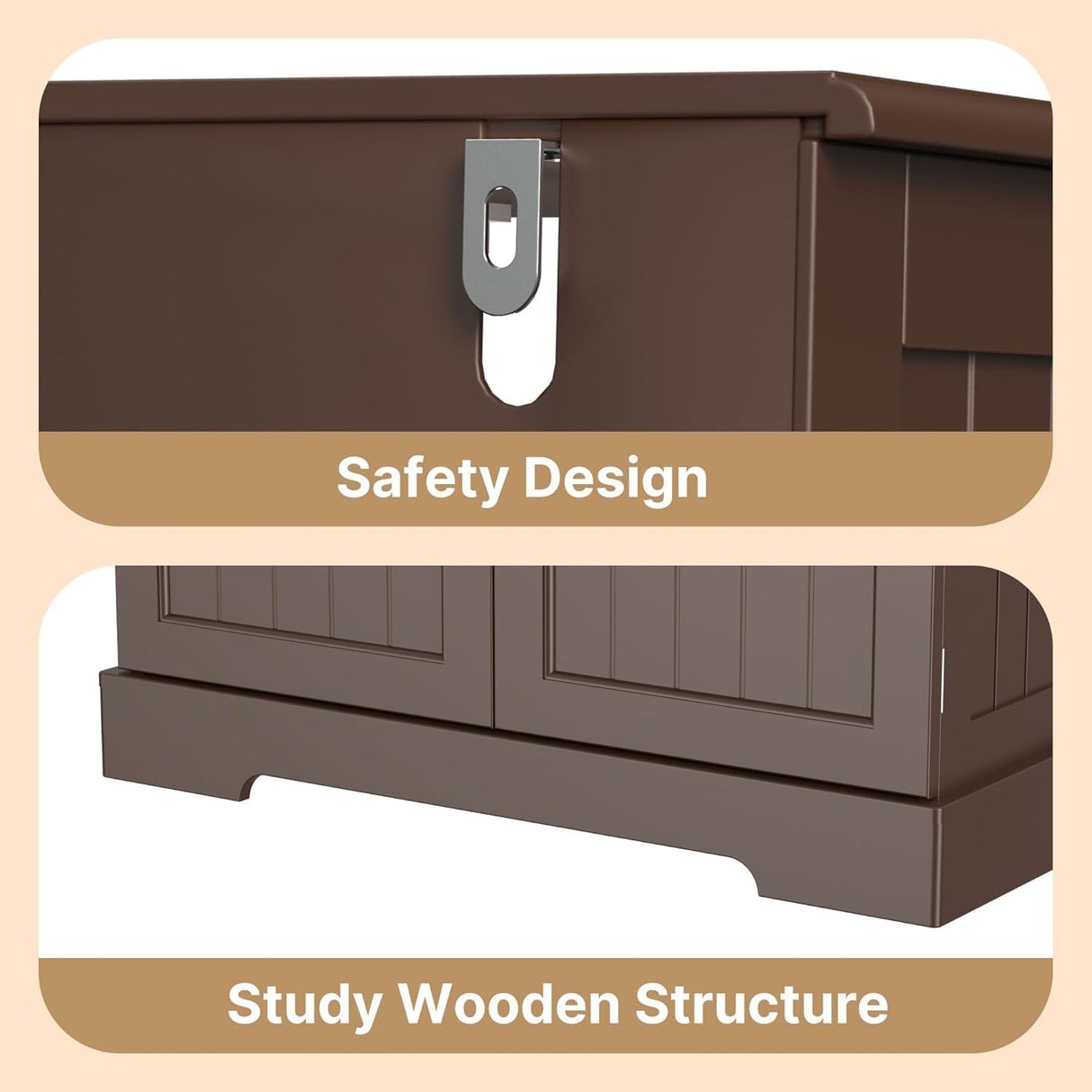 Gizoon 71" Kitchen Storage Cabinet with Doors and Shelves Large Pantry Storage Cabinet Freestanding Bathroom Cabinet with Drawer for Dining Room Craft Room, Dark Brown Gizoon