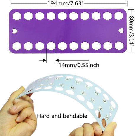 Hyamass 10-Pack Embroidery Floss Organizer Cards - Durable Cross Stitch Thread Holders Storage Tool, Portable Craft Storage for Sewing/Needlework Projects Hyamass