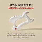 MEDITHERAPY SOKSAL GUASHA,Ceramic Gua Sha,Body Massage Tool, Korean Body Guasha, Guasha Board, Face Lift, Muscle Relief Massage Board (Body Massager) MEDITHERAPY