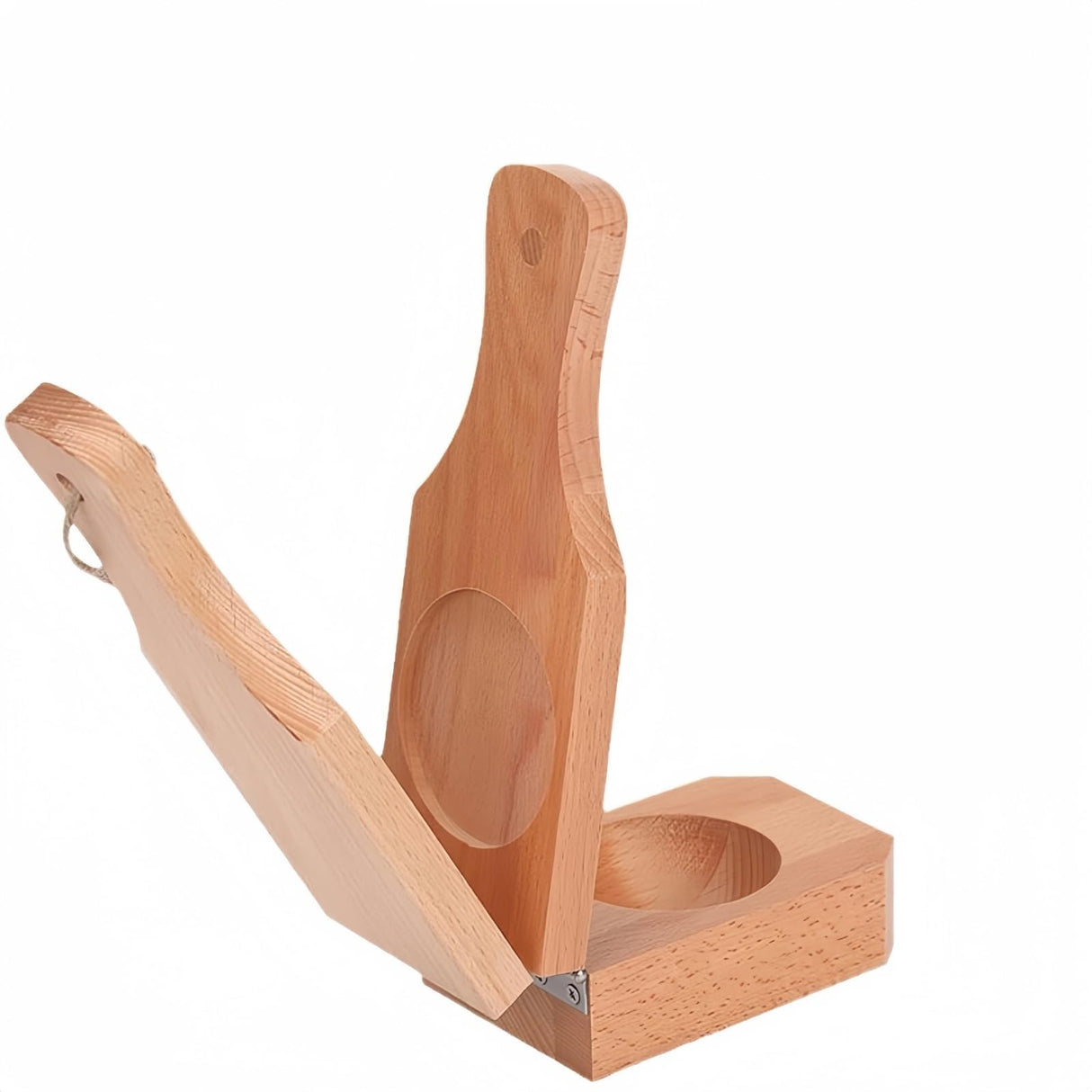 Wooden Plantain Press with Handle,2 in 1 Wood Reusable Plantain Press Smasher,Portable Plantain Press,Easy Storage for Fried Plantains Chips and Tostonera Cups Generic