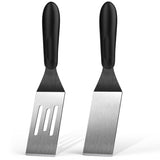 Small Spatula 2 Pieces, Mini Serving Spatula for Kitchen Use, Metal Spatula for Serving and Turning, Ideal for Pancakes, Brownies, Desserts, Cookie, Eggs or Small Pan volikos