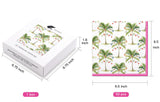 WRAPAHOLIC 50Pcs Christmas Paper Napkins - Tropical Ornament 3-Ply Disposable Luncheon Napkin for Christmas Party Supplies Tableware, Xmas Holiday - 6. 5 x 6.5 In WRAPAHOLIC