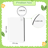 300 Pcs Sublimation Keychain Blanks Bulk Double Side Heat Transfer Sublimation MDF Blank Set with Keychain Rings & Jump Rings,Heat Transfer Keychain Blank Board for DIY Crafts(Rectangle) Guiqulai