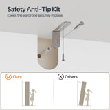 HOOBRO Armoire Wardrobe Closet with 2 Drawers, 70.9" Tall Wardrobe Cabinet with Hanging Rod, 2 Doors Bedroom Armoires, Farmhouse Clothing Storage Cabinet, Wooden Armoire for Bedroom, White HOOBRO