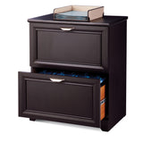 Realspace® Magellan 23-1/2"W x 16-9/16"D Lateral 2-Drawer File Cabinet, Espresso Realspace