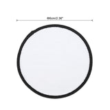 MECCANIXITY 8pcs Sublimation Patch Blank, 6cm/2.36" Fabric Iron-on Blank Heat Transfer Repair Patch for DIY Crafts Caps Clothes Shoes Bags Uniforms, White MECCANIXITY