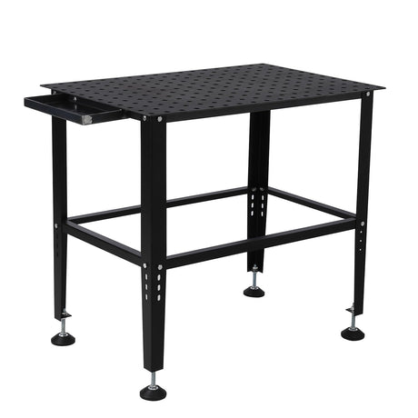 TROPOW Welding Table 36"x24", 5/8-inch Fixture Holes Steel Welding Workbench Table, 1500lbs Load Capacity Welding Table Portable Work Bench TROPOW