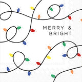 IHR Ideal Home Range Cocktail Napkins Disposable 3-Ply Paper Party Napkin Pack, 5" x 5", Merry & Bright Lights, 20-Count IHR Ideal Home Range