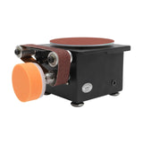 Mini Belt Disc Sander, 6-Inch Sanding Disc and 1.2 x 15-Inch Sanding Belts for Wood Metal Stone Grinding, 8500RPM Small Spindle Sander Machine With 7 MooneHived
