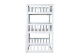 ASKVDL Triple Bunk Bed with Ladders & Guardrails for Kids,Detachable Triple Bunk Beds,Twin Over Twin Over Twin Bunk Bed,Easy Assembly,No Box Spring Needed,White ASKVDL