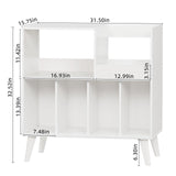 LELELINKY Large Record Player Stand, Turntable Stand with Storage, Vinyl Record Holder with Display Area, Record Player Table Holds Up to 300 Albums, Record Stand for Music room Living Room-White LELELINKY