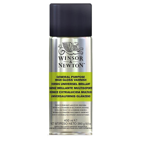 Winsor & Newton Professional Artists' Aerosols, All Purpose High Gloss Varnish, 400ml Winsor & Newton