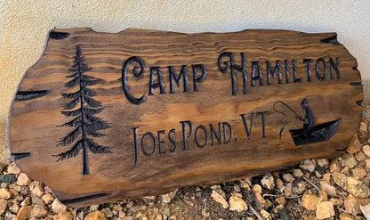 Very Wood Basement - Outdoor Camp & Custom Wood Sign - Pine Trees Wooden Carved Cabin - High-Quality Handmade Mountain Home - Rustic Home - WoodArtSupply