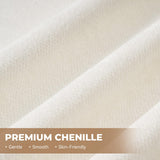 Daluvenix 107" Modern Boneless Couch with L - Shaped Chaise, Comfy Chenille Modular Sectional Sofa with Tufted Design, Deep Seat Upholstered Sofa Bed, No - Assembly Sectional Couch, White Daluvenix