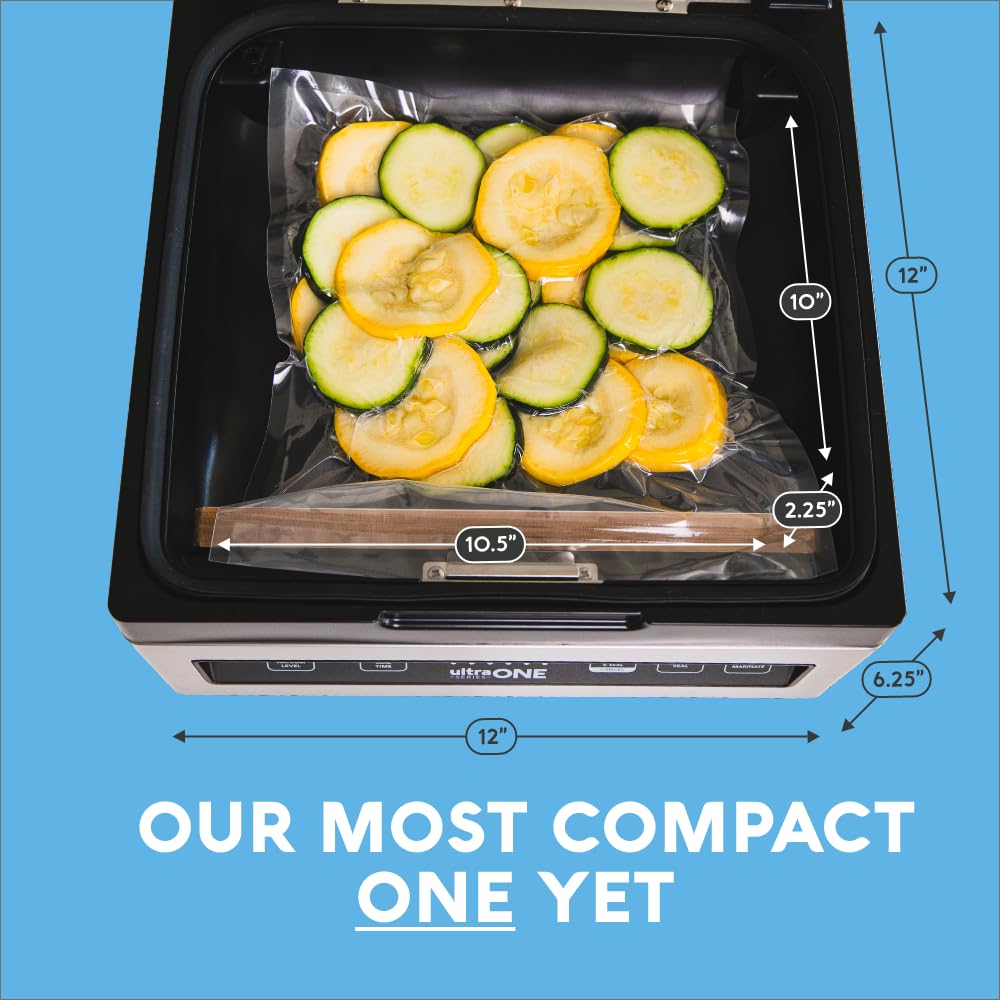 Avid Armor - Chamber Vacuum Sealer Machine USV1 Ultra SeriesONE, Food Sealer for Wet Foods, Meat Sealers, Packing Machine, Compact Vacuum Chamber Sealer with 10-Inch Vacuum Sealer Bar Avid Armor