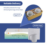 HTVRONT Auto Tumbler Heat Press Machine with 12pack Sublimation Mugs Blanks 11 oz HTVRONT