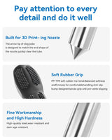 Creality Official Clog Poke, 0.4mm Needles Cleaner Perfect for Any 1.75mm 3D Printer Nozzle Cleaning Kit Stainless Steel with Soft Rubber Handle Creality